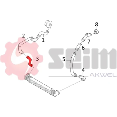 Imagen de SEIM 981585 Manguera Turbo VOLKSWAGEN: Sharan I