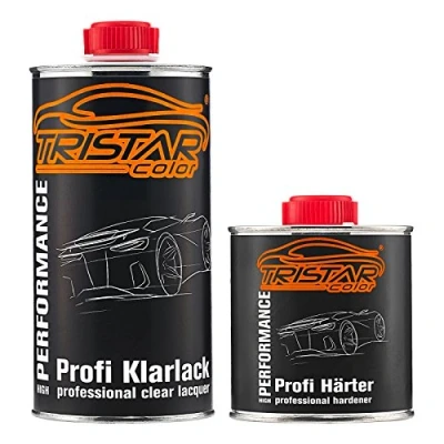 Imagen de TRISTARcolor 0,75 litros pintura transparente de 2 componentes coche alto brillo HS incluido endurecedor
