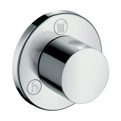 Imagen de Hansgrohe 15932000 Trio S/Quattro llave de paso e inversor empotrado, cromo