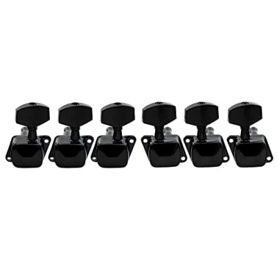 Imagen de Musiclily 3L3R Semi Sellado Guitarra Clavijas de afinación Clavijero Repuesto para Eléctrica Acústica, Negro