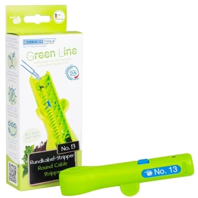 Imagen de WEICON TOOLS Pelador de Cable Redondo No. 13 Green Line Materias primas sostenibles para cables redondos y cuartos húmedos 6 mm Ø