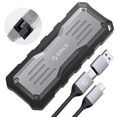 Imagen de ORICO 512 GB SSD Portátil, USB 3.2 Gen 2x2 Discos Duros sólidos externos, hasta 2000 MB/s, 20Gbps, Ideal para Editores al Aire Libre O20
