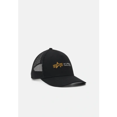 Imagen de Alpha Industries Label Trucker Unisex Gorra, Talla: One Size, Black