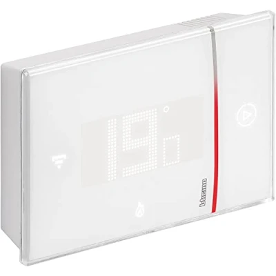 Imagen de Bticino SXW8002W termostato inteligente WiFi Smarther2 con Netatmo, caldera de pared, programable, control encendido/apagado también aplicación, Alexa y Google, visualización la