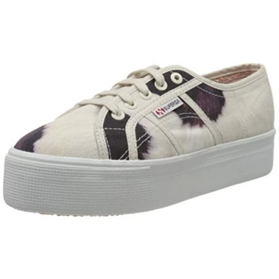 Imagen de Superga 2790 fantasy COTW, Zapatillas de Gimnasia Mujer, Beige Lt Sand Cow A0u, 38 EU