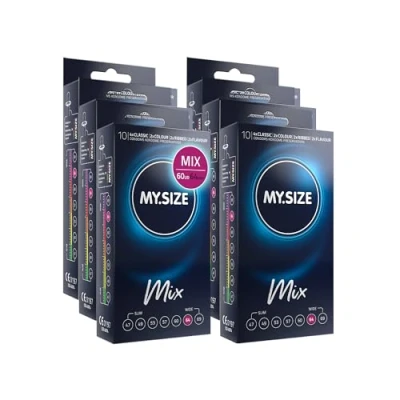 Imagen de My.Size Mix Condones, tamaño 6, 64 mm, paquete de ventaja, contenido 60 unidades