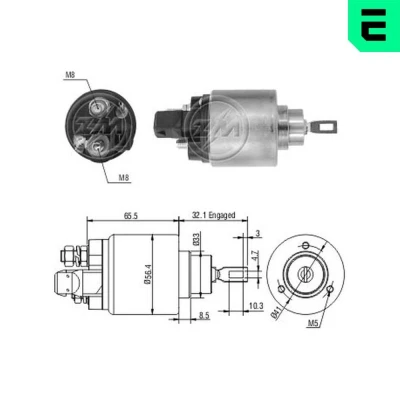 Imagen de ERA ZM972 Interruptor magnético, estárter VOLKSWAGEN: Transporter 4 Bus, 4, Golf SEAT: Ibiza 2, Alhambra I, SKODA: Octavia I Hatchback