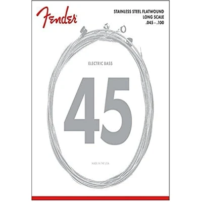 Imagen de Fender Stainless 9050&#039;s Bass Strings, Steel Flatwound, 9050L .045 .100 Gauges, (4)