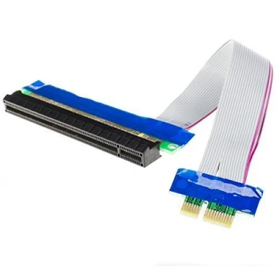 Imagen de pcie Express x1 to x16 Adapter Extender Cable 19cm 1x 16x Riser Card