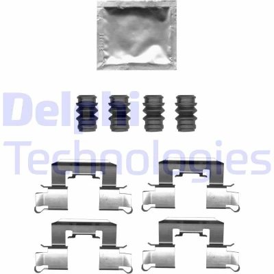 Imagen de DELPHI LX0710 Kit de accesorios, pastillas frenos MAZDA: 2 Hatchback, OPEL: Corsa E Hatchback