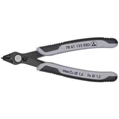 Imagen de Knipex Electronic Super Knips® ESD bruñido, con fundas multicomponentes 125 mm 78 61