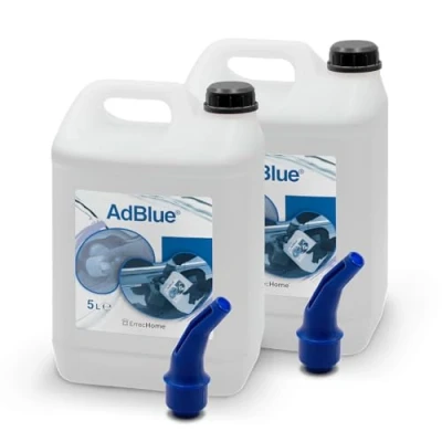 Imagen de ErrecHome AdBlue® Aditivo para Motores diésel con Boquilla, a Base de urea la reducción emisiones NOx, Conforme ISO 22241 1, 10 L (2 x 5 L)