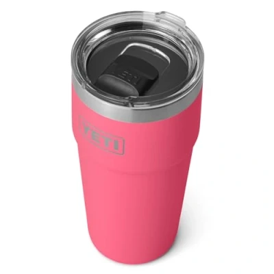 Imagen de YETI Rambler Cup, Vacuum Insulated Stainless Steel Stackable Cup with Magslider Lid, Tropical Pink, 20 oz (591 ml)