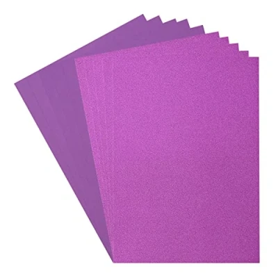 Imagen de Florence Cartulina (216 g/m²) y papel brillante (250 g/m²), morado oscuro, A4, 10 hojas, para álbumes de recortes, fabricación tarjetas, troquelado más manualidades