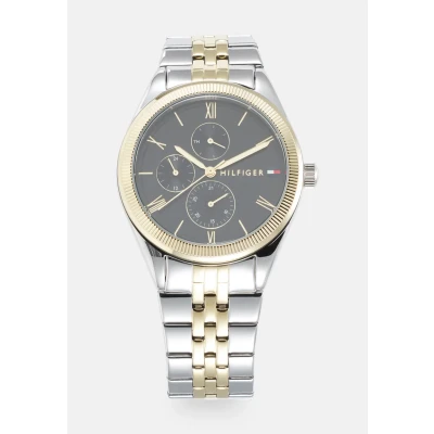 Imagen de Tommy Hilfiger CASE DIAL WITH Accents Bracelet Reloj silversoloured/goldsoloured/black, Mujer, Talla: One Size, Silver soloured/gold soloured/black