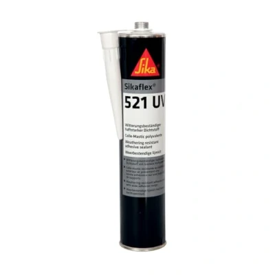 Imagen de Sikaflex 521 UV, Gris, Sellador multiusos poliuretano híbrido, adherente para sellados y uniones elásticos, resistente a la intemperie, 300ml