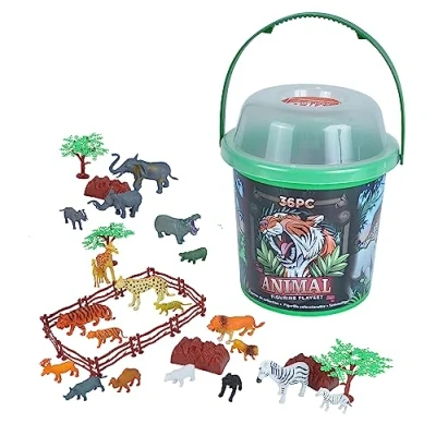 Imagen de Wild Republic figurillas coleccionables Mundo Animal de áfrica, Cubo Juego y Aventuras, 20 cm, 36 Piezas, Multicolor (22112 , color/modelo surtido