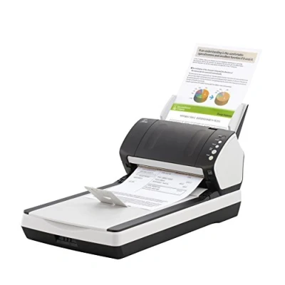 Imagen de Fujitsu Fi 7240 Base Plana Y Adf 600 X 600dpi A4 Negro, Color Blanco Escáner De Desplazamiento
