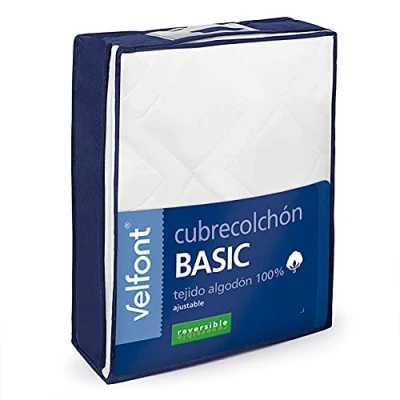 Imagen de Velfont Cubrecolchón Basic Reversible o Impermeable 160cm,