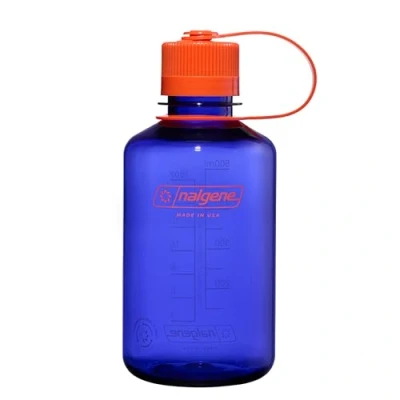 Imagen de Nalgene Botella de agua, ligera, sostenida Tritan sin BPA, inastillable, para mochileros, senderismo, gimnasio, 16 onzas, boca estrecha, bígaro