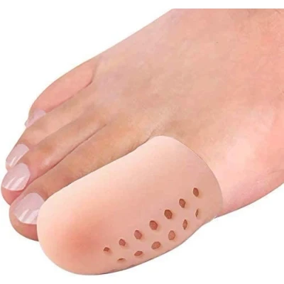 Imagen de PYRJIN Protector Dedo gordo pie, 10 piezas Punteras De Silicona Para Gordo, Dedos Pie Transpirable, Ampollas, Callos, Alivio Del Dolor Fricción y Mucho Más. (beige)