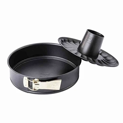 Imagen de Dr. Oetker 2510 Molde Horno Redondo Desmontable 2 fondos antiadherente 26x6,5cm., en negro