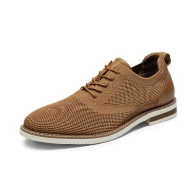 Imagen de Bruno Marc Zapatos de Cordones Zapatillas Vestir Oxfords Clásico Formales Derby para Hombre MARRÓN E SBOX2320M Talla 40 (EUR)