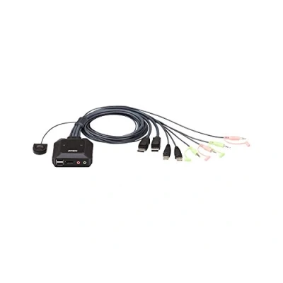 Imagen de ATEN CS22DP USB DisplayPort Cable KVM Interruptor con selector remoto, 2 puertos