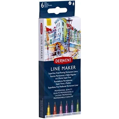 Imagen de DERWENT Line Maker Assorted Colour 6pcs