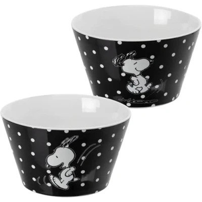 Imagen de bowl Black dots: porcelain, 500ml