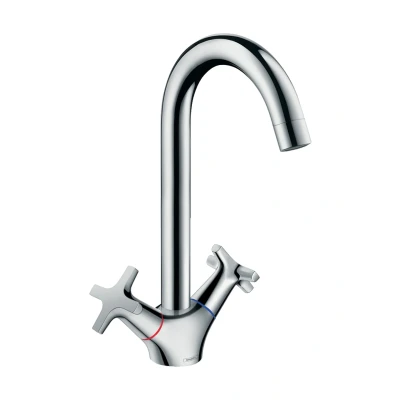 Imagen de Hansgrohe Logis Classic 220 grifo bimando de cocina Cromo