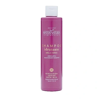 Imagen de Maternatura, Champú Hidratante para Cabello Rizado con Manzana Verde, Define los Rizos, Efecto Antifrizz, Bio Beauty Routine Rizado, Made in Italy 250 ml