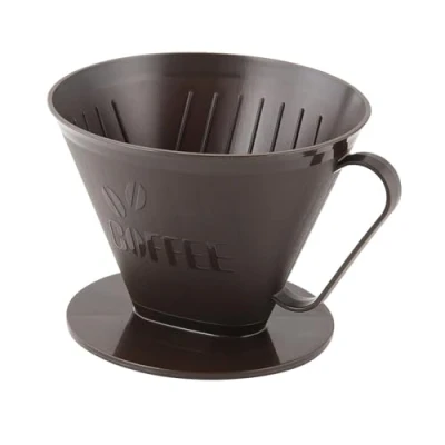 Imagen de Fackelmann Filtro de Café Permanente, No. 4, Portafiltro, para hasta 4 tazas, Reutilizable Plástico, Marrón, 1 unidad