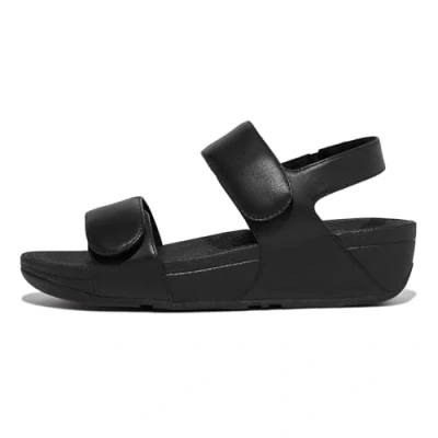 Imagen de Fitflop Lulu, Sandalias Planas Mujer, Todo Negro, 36 EU