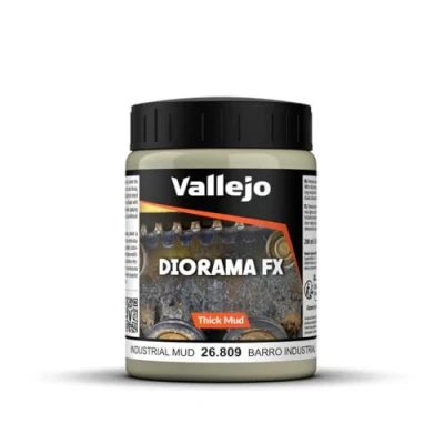 Imagen de Vallejo WEATHERING EFFECTS Pintura Acrílica Industrial de Grosor Barro Acabado Realista, 200ml. para Simular Texturas u Oxido Modelismo