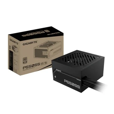 Imagen de GIGABYTE P550SS Fuente de Alimentación PCIe 5.0, 80 Plus Silver, Diseño Totalmente Modular, Ventilador 120 mm, Compatible con ATX 3.0, Enchufe EU