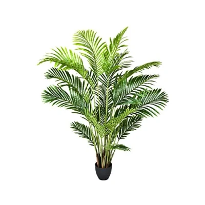 Imagen de GreenBrokers 150 cm Palmera Artificial Tacto Real Areca Phoenix en Maceta, 150cm/5ft