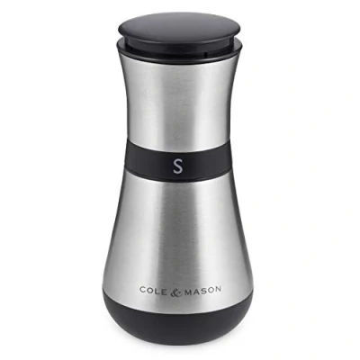 Imagen de Cole &amp; Mason H321915 Henley Molinillo de Sal, Precision+/Molienda Ajustable, Acero Inoxidable, 135mm, Incluye 1 x Molino