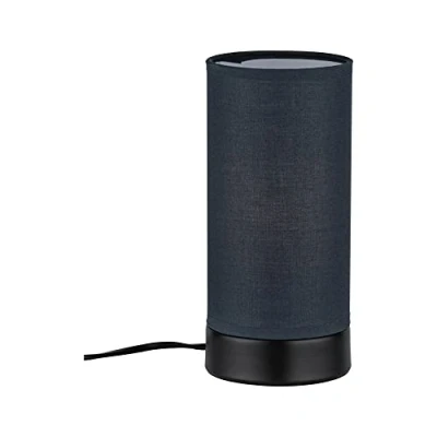 Imagen de Paulmann Pia lámpara de mesa tela, negro/gris