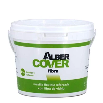 Imagen de COVER Masilla Flexible Reforzada con Fibra de Vidrio 5Kg Alber