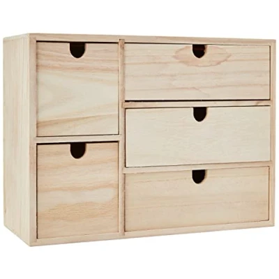 Imagen de Artemio 14002158 Mueble con cajones (Madera, 35 x 15 26 cm), Color Beige