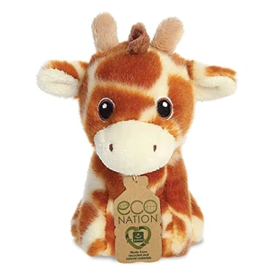 Imagen de Aurora, 35068, Eco Nation Mini Jirafa, 13cm, Peluche, Marrón