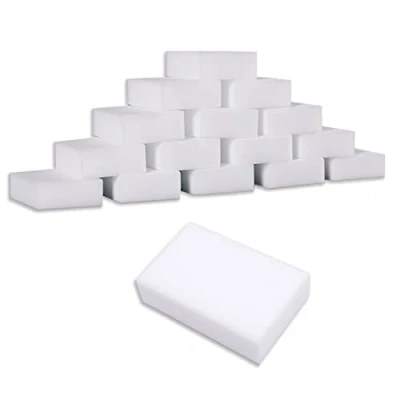 Imagen de Magic Sponges Borrador de Limpieza, Paquete 50 Almohadillas Espuma Esponja melamina, Multifuncional para Limpieza del hogar, Cocina Muebles, baño, bañera,