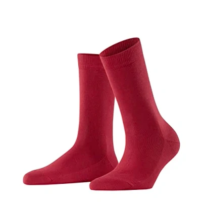 Imagen de FALKE Family W SO algodón sostenible unicolor 1 par, Calcetines Mujer, Rojo (Scarlet 8228) nuevo ecológico, 35 38
