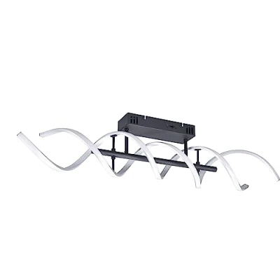 Imagen de Trio, Plafón, Sequence incl. 1 x LED,SMD,41,0 Watt,2300+3000+4000K,5000 Lm. Plástico, Blanco, Cuerpo: Aluminio pintado, pulido A:90,0cm, L:14,0cm, A:20,5cm DIP Switch
