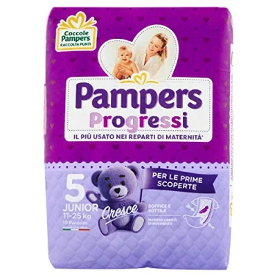 Imagen de Pannolini Pampers Progressi Maxi 11 25 Kg Misura 5 (19pz)