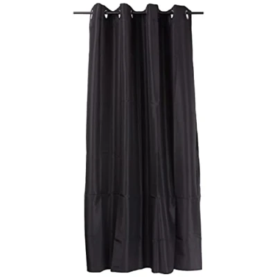 Imagen de Douceur d&#039;Intérieur 1609131 Cortinas, Poliéster, Negro, 140L X 180H cm (1 Panneaux)