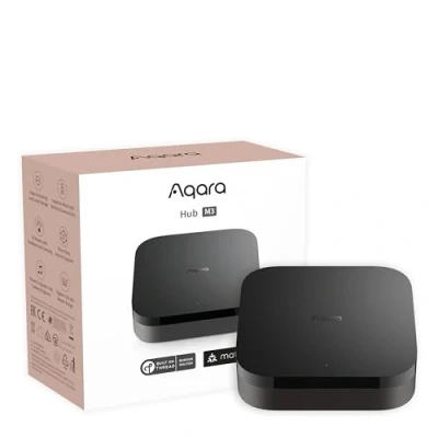 Imagen de Aqara Hub M3 para Domótica, Controlador Matter, Enrutador Borde Thread, Características Zigbee, Bluetooth, Wi Fi, PoE, IR, Compatible Alexa, Asistente Google, Apple HomeKit, SmartThings, IFTTT