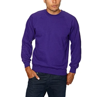 Imagen de Fruit Of The Loom 62 216 0, Sudadera Para Hombre, Morado (Dark Purple), Large