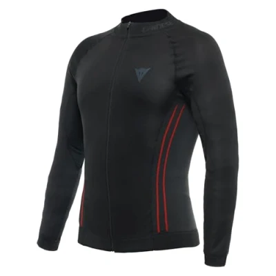 Imagen de Dainese No Wind Thermo LS Capa de Base Superior, Negro/Rojo, L para Hombre